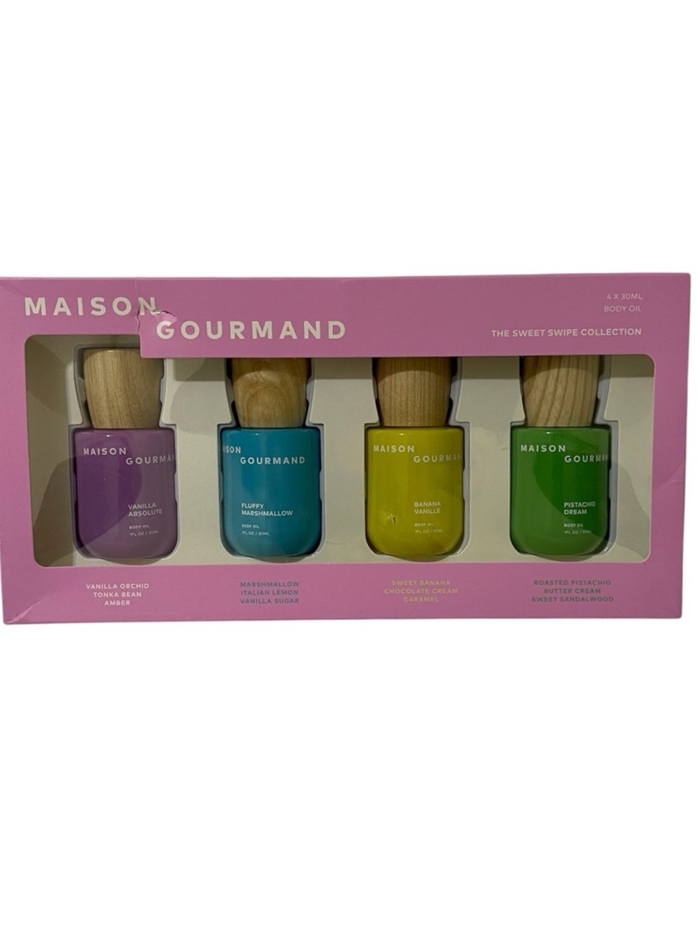Maison Gourmand "The Sweet Swipe Collection” 4 2.0 oz Body Oils - NWT**